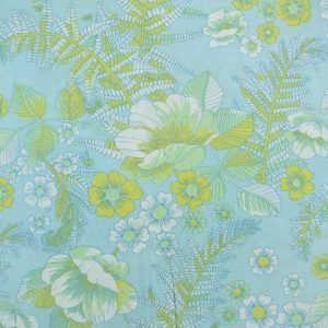 60*55 クラシック 花と植物 淡い青