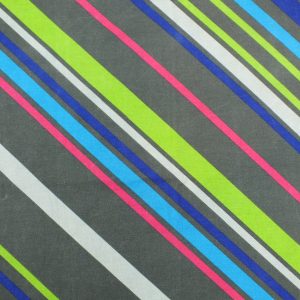 45*60 レトロ ポップ ストライプ グレー