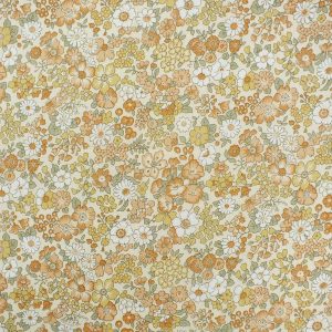 55*70 クラシック 小花 茶系 ヴィンテージファブリック フランス