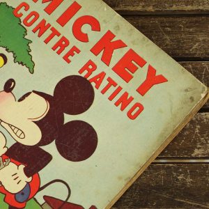 1932年 ハードカバーコミック ミッキー ミニー ディズニー ゴットフレッドソン  古本 紙もの フランス