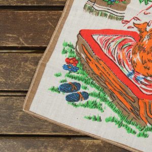 レトロハンカチ ヒヨコ レトロアニマル