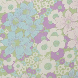 50*60 シック 花 くすみ ブルー グリーン パープル