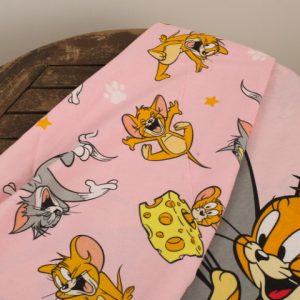 トム＆ジェリー TOM & JERRY ピンク ユーズドシーツ