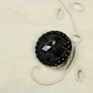 1個 22mm ブラックガラス 145