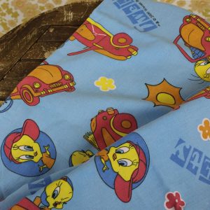 ルーニー・テューンズ トゥイーティー ビンテージシーツ フランス ヴィンテージ雑貨