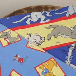 布団カバー おしゃれキャット 赤青ストライプ