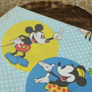 ディズニー ミッキー ミニー デイジー 水玉 水色カラフル