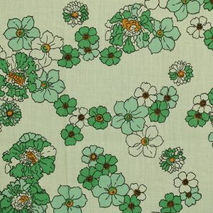 45*55 レトロ シック 花 グリーン