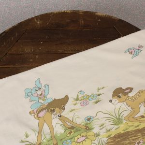 ディズニー バンビ ピロー コレクター ビンテージシーツ フランス ヴィンテージ ブロカント 雑貨