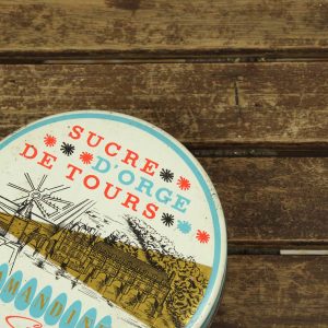 キャンディー Sucre d'Orge ブリキ缶 ボンボン 円形