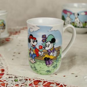 ディズニー ミッキー ミニー マグカップ  ベンチ