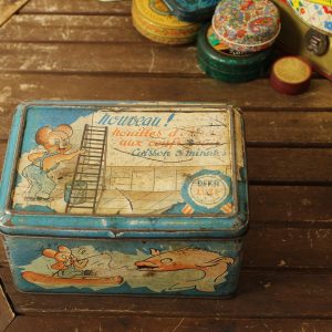 50年代 パスタ缶 ブリキ缶／ティン缶
