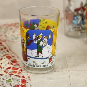 グラス ディズニー ロビンフッド ヴィンテージ食器 フランス ブロカント雑貨 マリアージュ