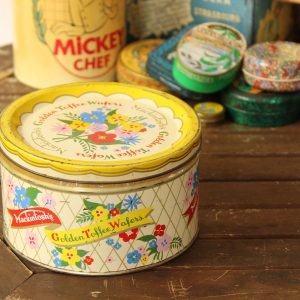 60年代 キャンディ缶 Mackintosh's ブリキ缶 ティン缶  フランス ブロカント雑貨