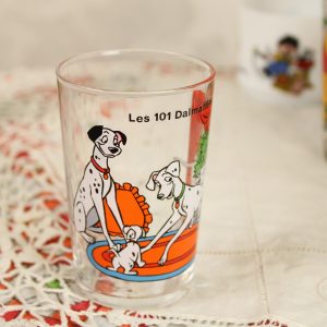 グラス ディズニー 101匹わんちゃん ヴィンテージ食器 フランス ブロカント雑貨 リビング