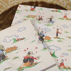ポパイ POPEYE ビンテージシーツ イタリア ヴィンテージ雑貨