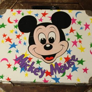 ディズニー ミッキー  トランク ブリキ缶 ティン缶  フランス ブロカント雑貨