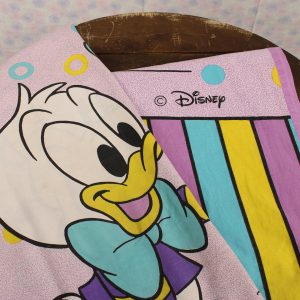 ディズニー ミッキー ドナルド ベビー ビンテージシーツ フランス ヴィンテージ ブロカント 雑貨