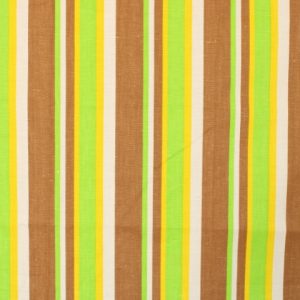 70*55 レトロ ストライプ グリーン イエロー ブラウン