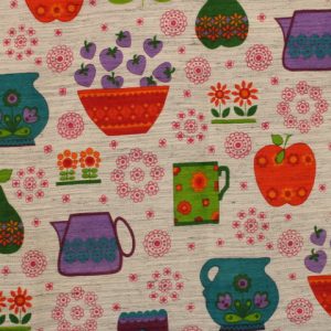 110*70 かわいい 果物 花 ポット 器 カラフル