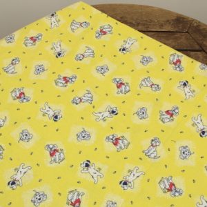 ベビー ディズニー 101匹わんちゃん 極小柄 イエロー