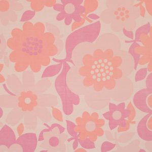 85*55 かわいい ポップ 大きな花 ピンク オレンジ