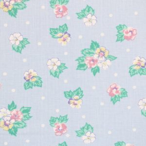 50*65 クラシック かわいい 小花 ドット ブルー ピンク