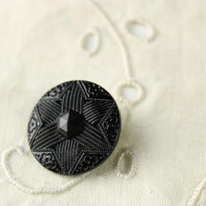 1個 22mm ブラックガラス 119