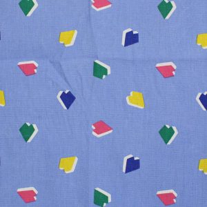 65*45 レトロ ポップ ハート カラフル 青