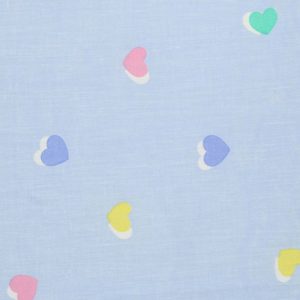 65*60 パステル ハート カラフル 水色 ファンシー