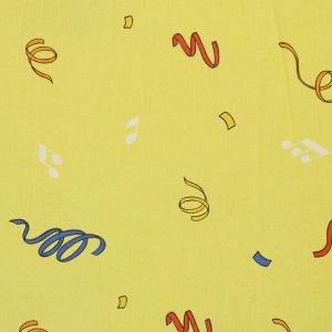 80*60 かわいい リボン コンフェッティ イエロー カラフル