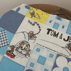 トム＆ジェリー パッチ ハート 青  Tom & Jerry