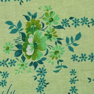 50*55 レトロ クラシック 花 小花 グリーン　