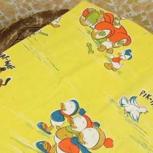 カーテン ディズニー ドナルド ダックファミリー ビンテージシーツ ヴィンテージ雑貨