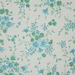 80*60 シンプル クラシック 青い花 植物 ブルー　