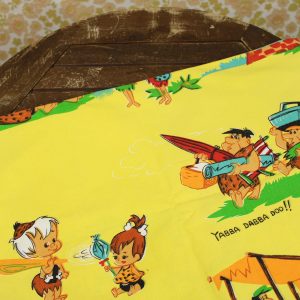 原始家族フリントストーン The Flintstones ビンテージシーツ フランス ヴィンテージ雑貨