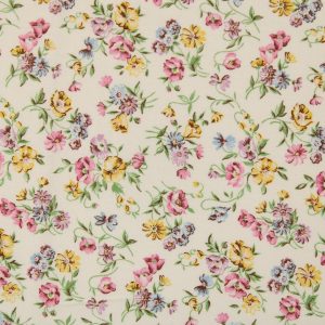 40*60 レトロシック かわいい 小花 白