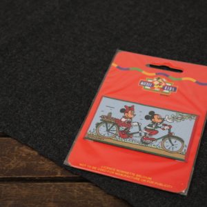 1枚 刺繍ワッペン ディズニー ミッキー＆ミニー タンデム