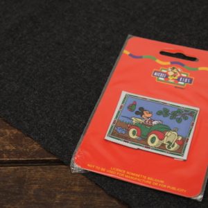 1枚 刺繍ワッペン ディズニー ミッキー ドライブ