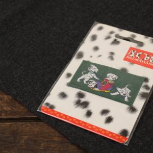 1枚 刺繍ワッペン ディズニー 101匹わんちゃん グリーン