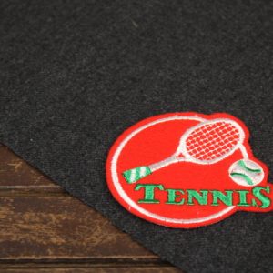 ワッペン  テニス 赤