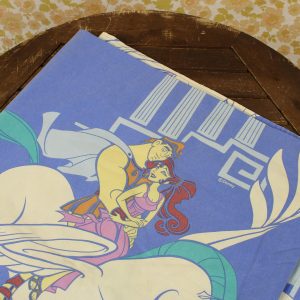 ディズニー ヘラクレス メガラ ビンテージシーツ フランス ヴィンテージ雑貨