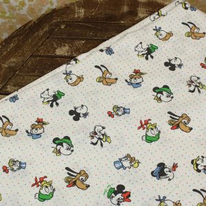 ディズニー ミッキーと仲間たち イタリア ビンテージシーツ ヴィンテージ雑貨