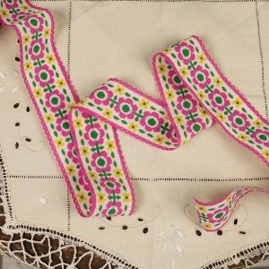 4,8cm幅 レトロフラワー