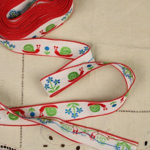 2,8cm幅 かたつむり 花