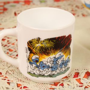 スマーフ Les Schtroumpfs マグカップ ヴィンテージ食器 フランス ブロカント雑貨