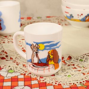 ディズニー アルコパル わんわん物語 マグカップ ヴィンテージ食器 フランス ブロカント雑貨