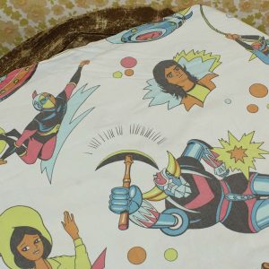 ＵＦＯロボ グレンダイザー Goldorak ビンテージシーツ ヴィンテージ雑貨 フランス