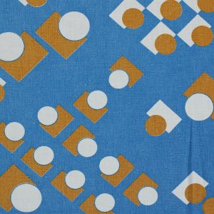 50*65 レトロ シンプル パターン ブルー ブラウン