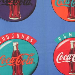 75*75 レトロ ポップ Coca-Cola ロゴ カラフル